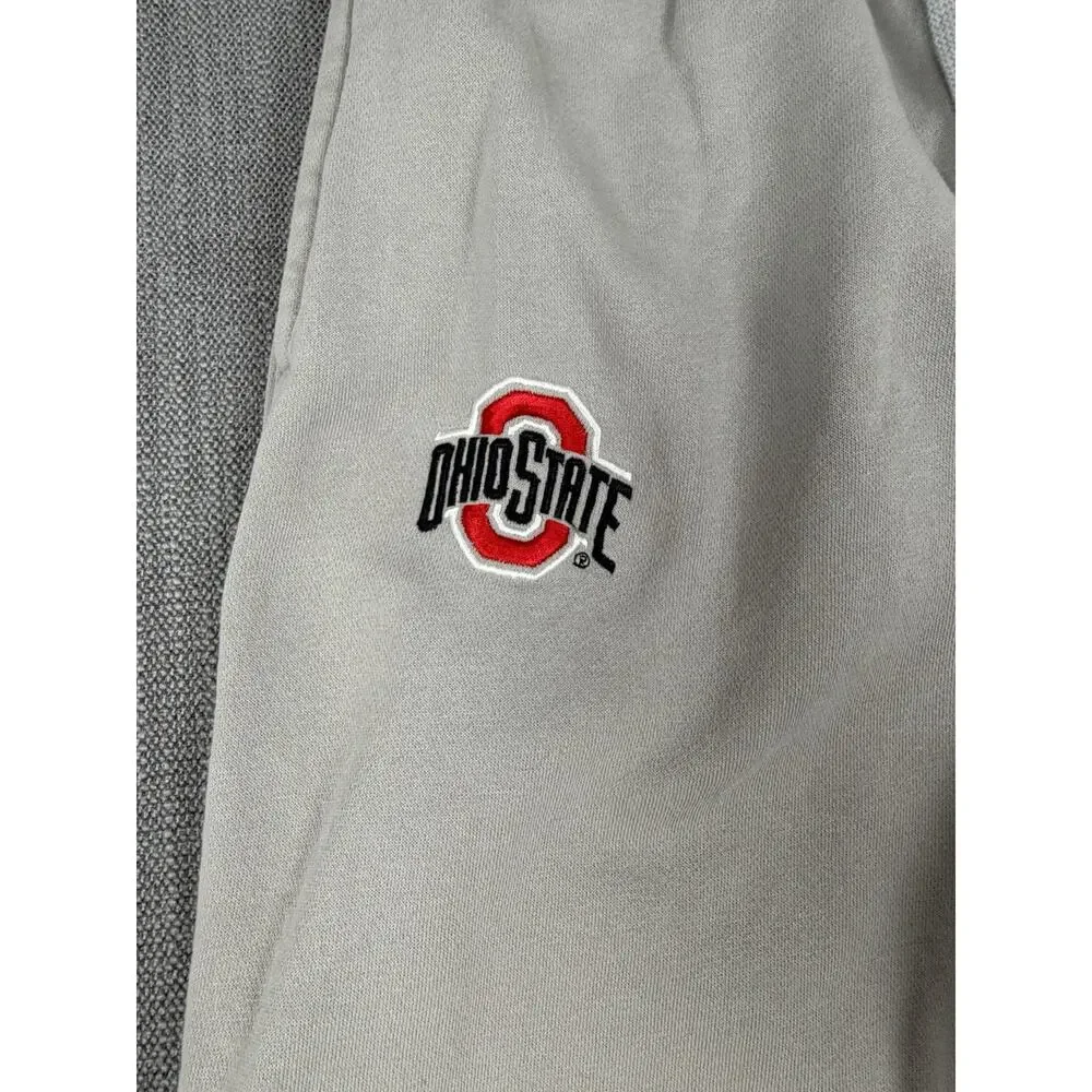 Nike Ohio State Buckeyes Jogger Sweatpants Men’s Small Gray Fleece NCAA